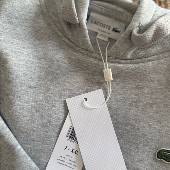 Lacoste Men´s Light Gray Hoodie,All Products : American Fashion Style Bags On Sale